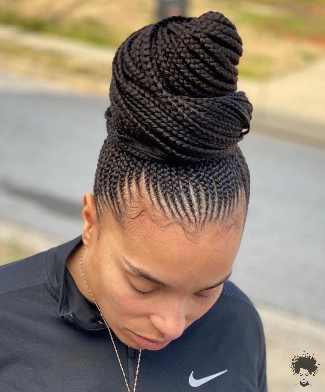 Ghanaian Braided Hairstyles That Will Gather Your Hair 24