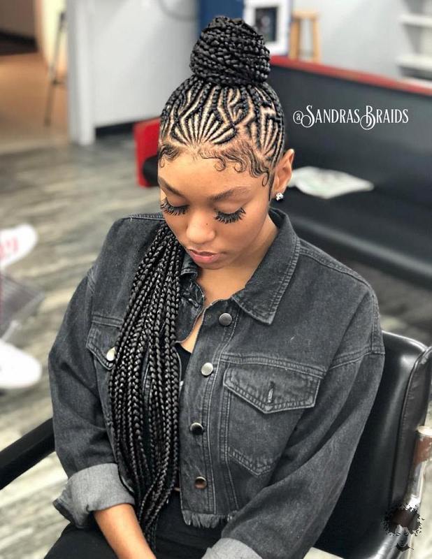 Ghanaian Braided Hairstyles That Will Gather Your Hair 27