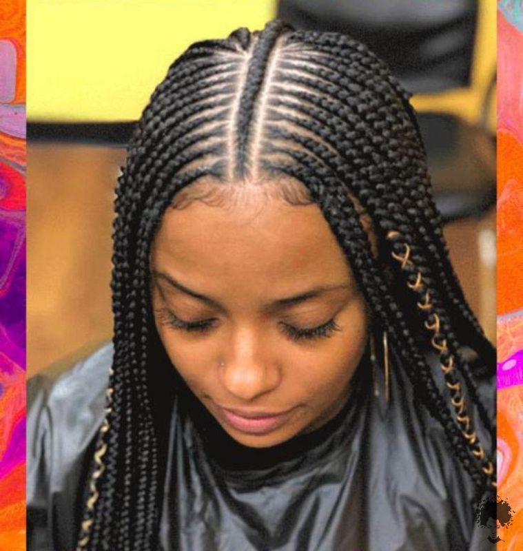 Ghanaian Braided Hairstyles That Will Gather Your Hair 28