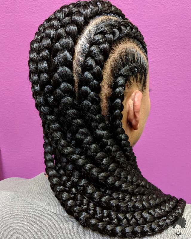 Ghanaian Braided Hairstyles That Will Gather Your Hair 38