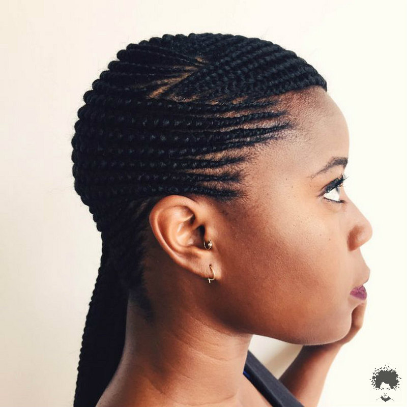 Ghanaian Braided Hairstyles That Will Gather Your Hair 39