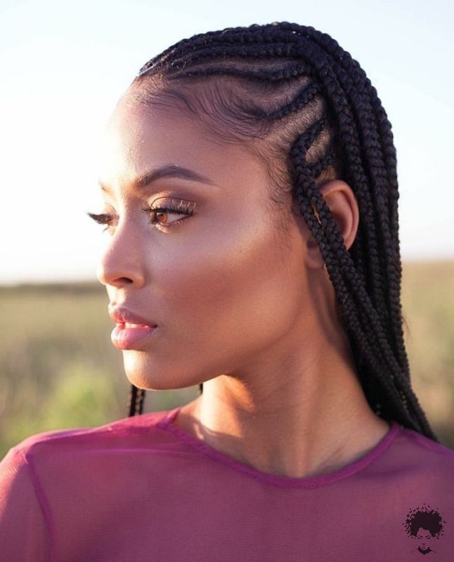 Ghanaian Braided Hairstyles That Will Gather Your Hair 45