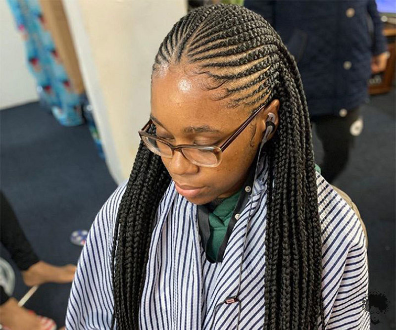 Ghanaian Braided Hairstyles That Will Gather Your Hair 49