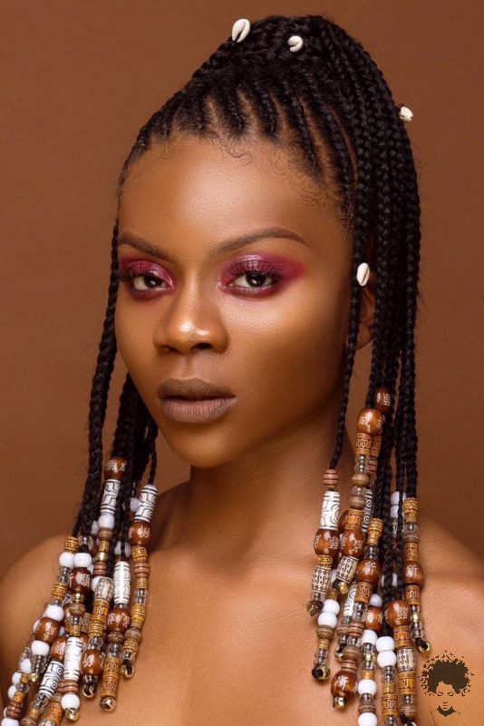 Ghanaian Braided Hairstyles That Will Gather Your Hair 50