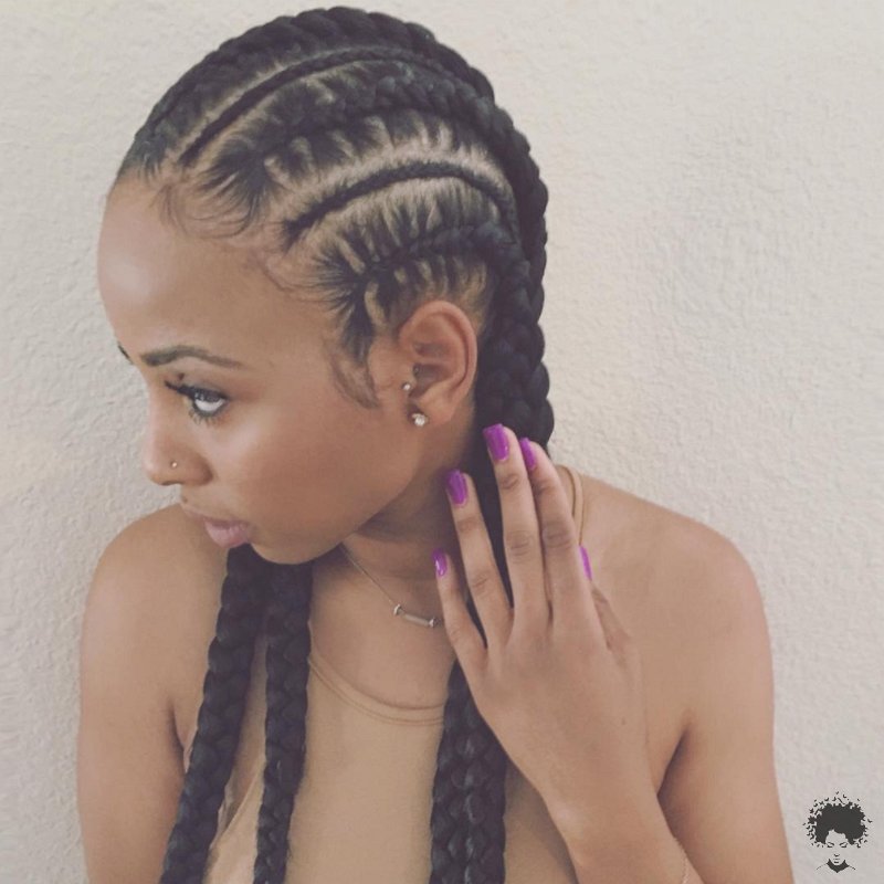 Ghanaian Braided Hairstyles That Will Gather Your Hair 55