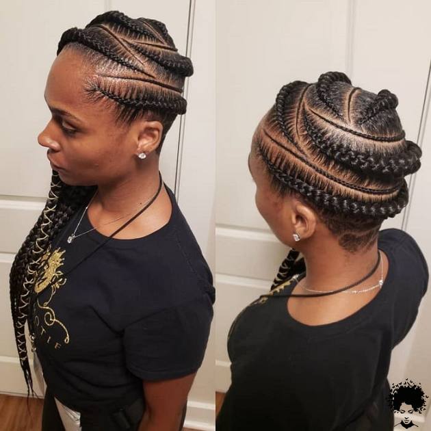 How One Should Use Long Ghana Braids in 2021 003