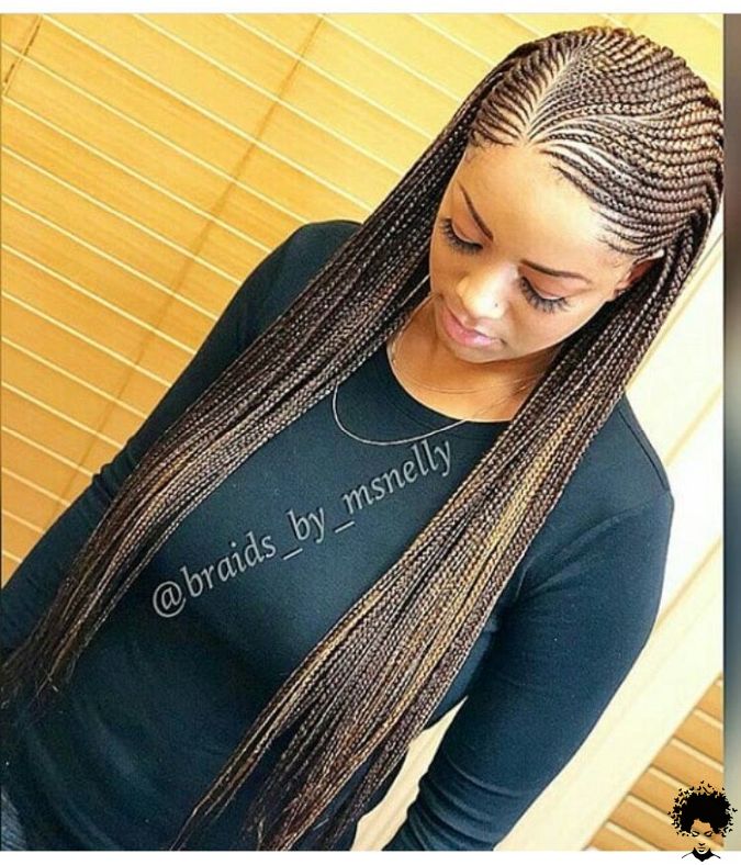 How One Should Use Long Ghana Braids in 2021 009