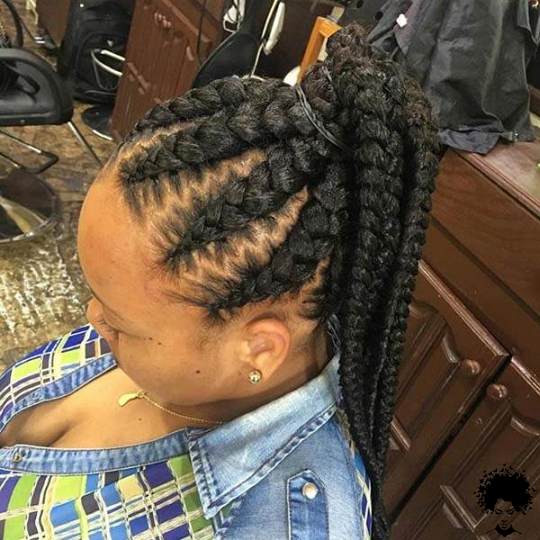 How One Should Use Long Ghana Braids in 2021 013