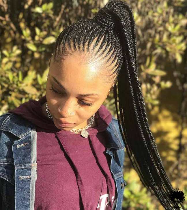 How One Should Use Long Ghana Braids in 2021 028