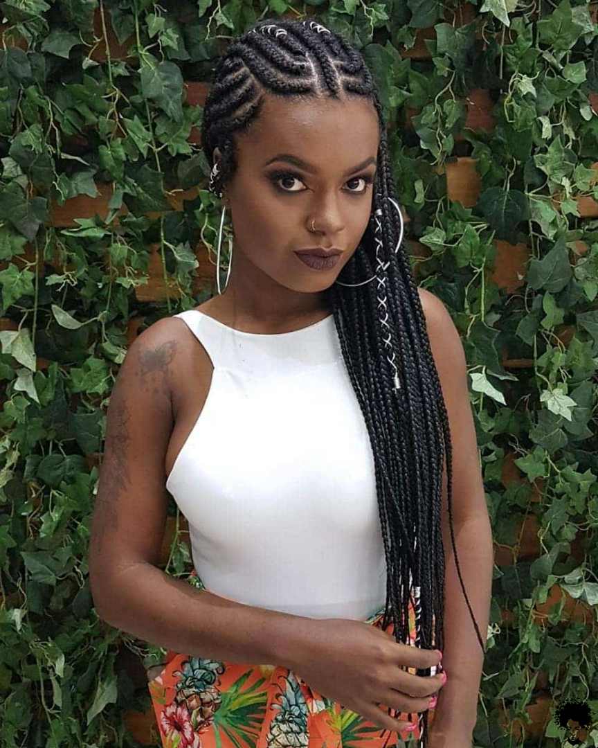 How One Should Use Long Ghana Braids in 2021 029