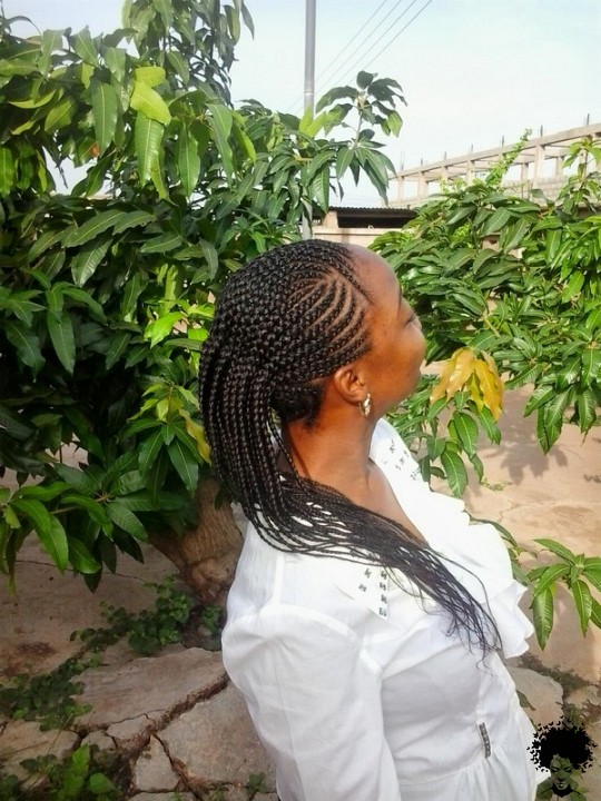 How One Should Use Long Ghana Braids in 2021 032