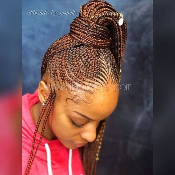 updo ghana weaving