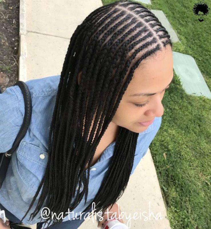 2021s Trendiest Braids For The Long haired African Woman007