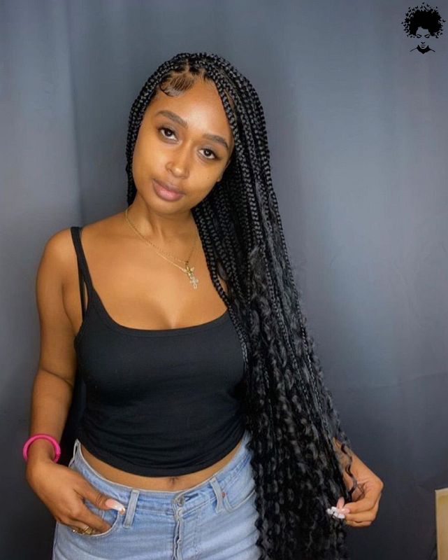 2021s Trendiest Braids For The Long haired African Woman008