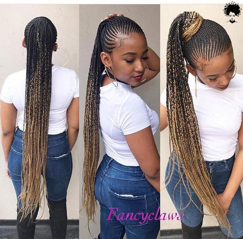 2021s Trendiest Braids For The Long haired African Woman009