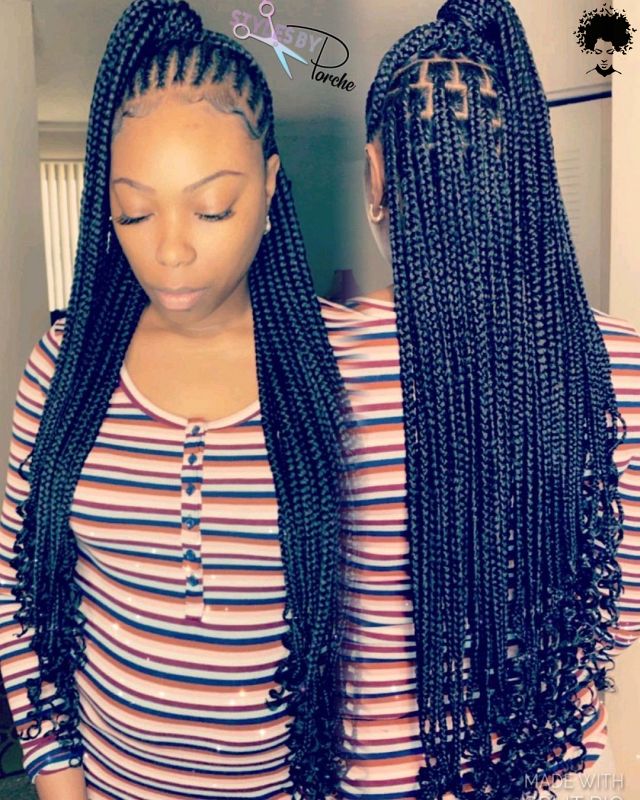 2021s Trendiest Braids For The Long haired African Woman012