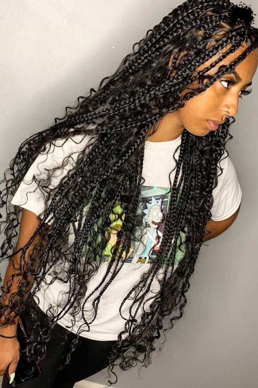 2021s Trendiest Braids For The Long haired African Woman013