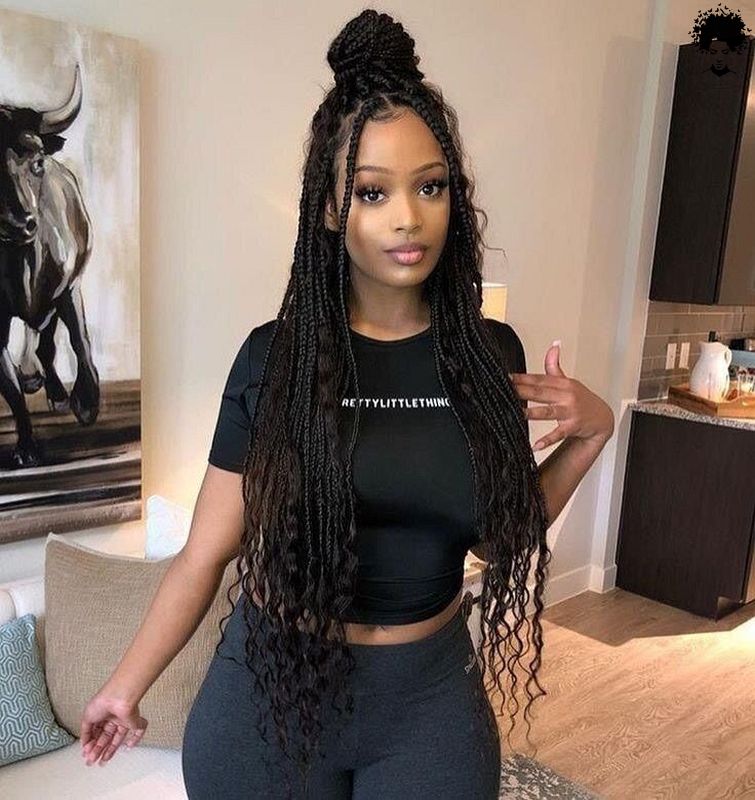 2021s Trendiest Braids For The Long haired African Woman015
