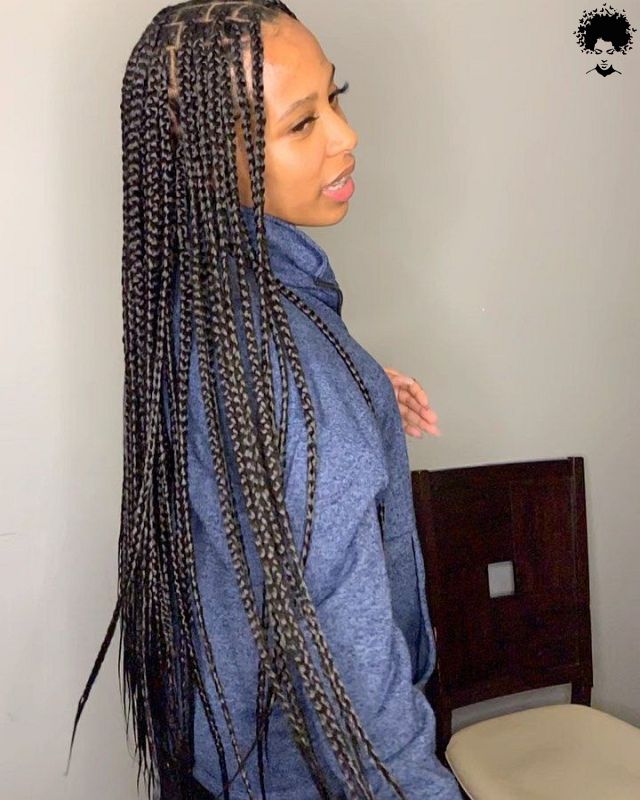 2021s Trendiest Braids For The Long haired African Woman020