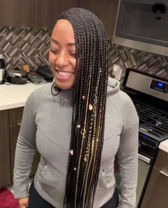 2021s Trendiest Braids For The Long haired African Woman027