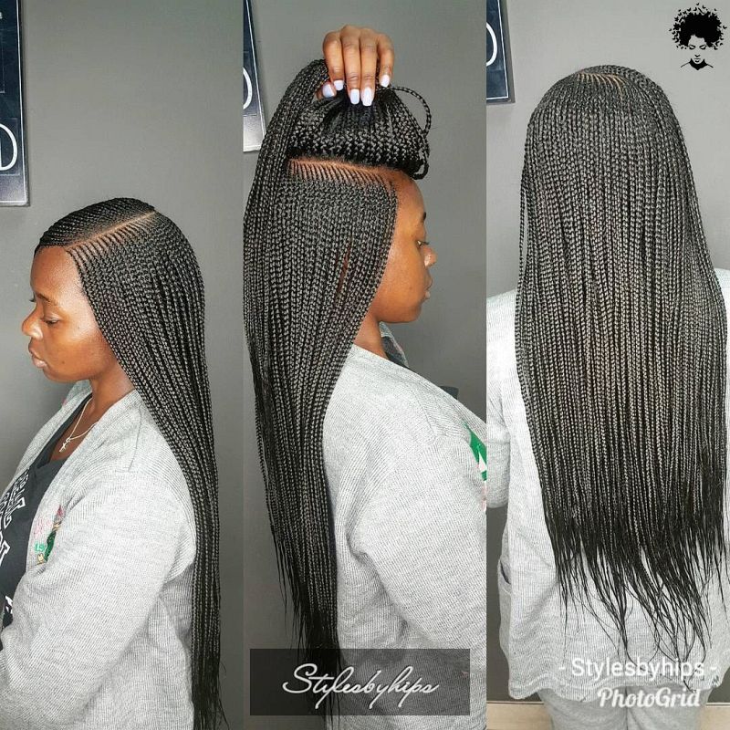 2021s Trendiest Braids For The Long haired African Woman029