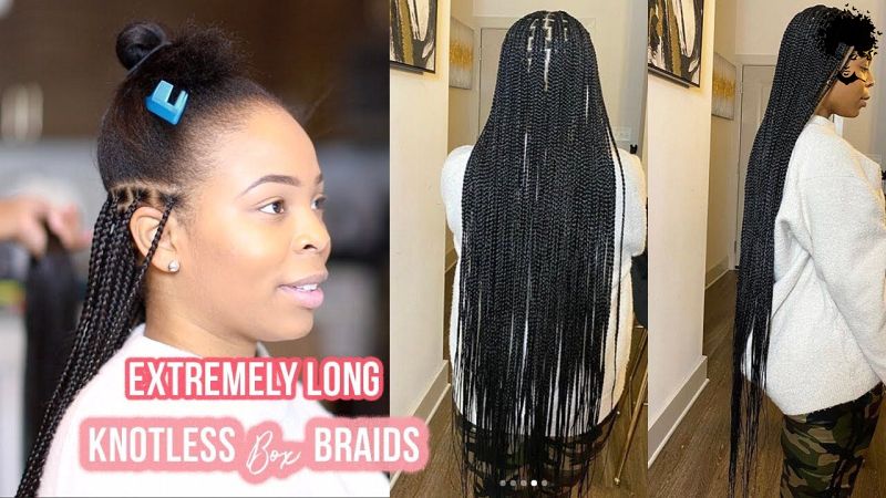 2021s Trendiest Braids For The Long haired African Woman030