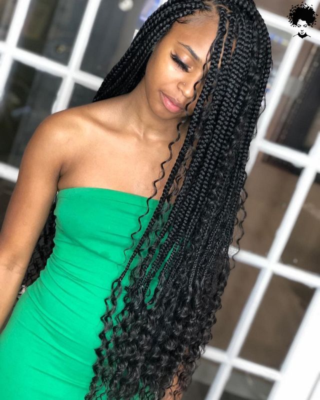2021s Trendiest Braids For The Long haired African Woman032