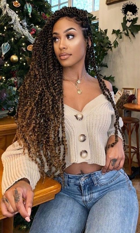 2021s Trendiest Braids For The Long haired African Woman034
