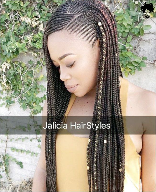 2021s Trendiest Braids For The Long haired African Woman035