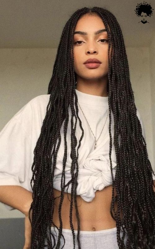 2021s Trendiest Braids For The Long haired African Woman037