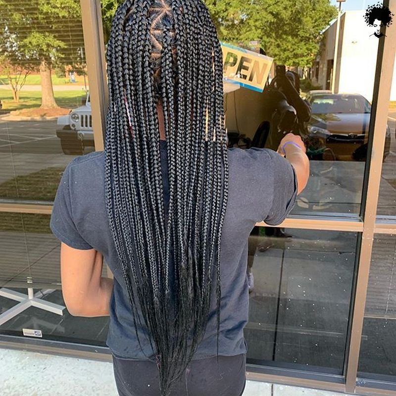 2021s Trendiest Braids For The Long haired African Woman045