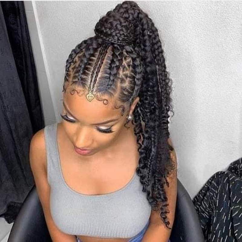 40 More Trendy Ghana Weaving Hairstyles for Cute Girls004