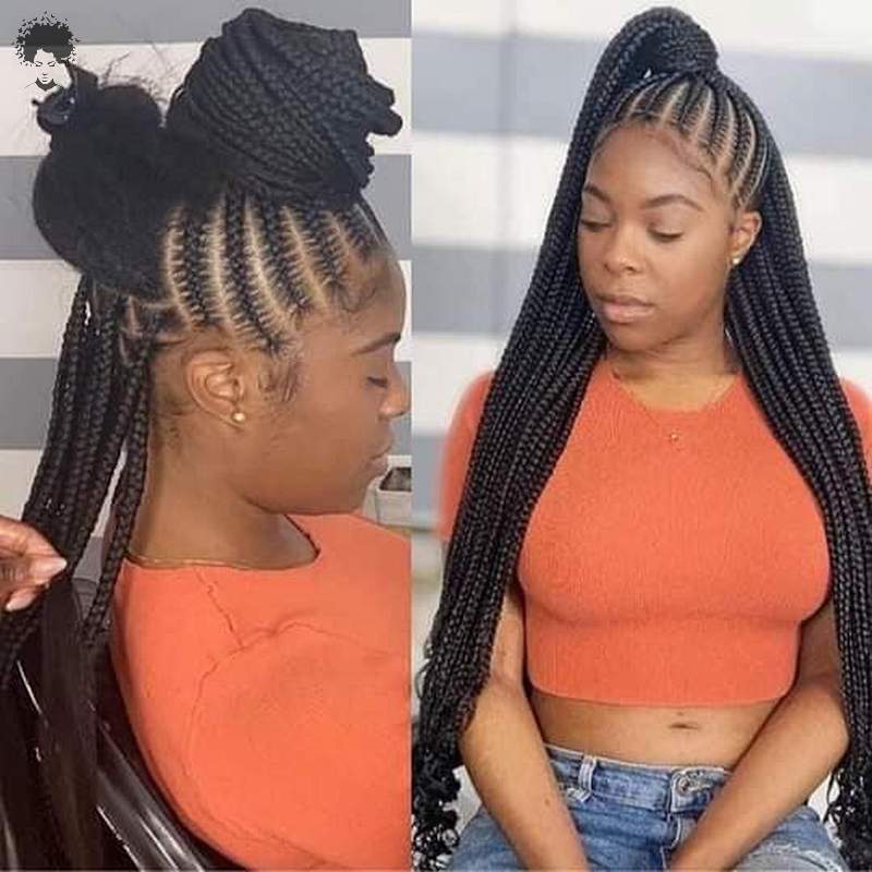 40 More Trendy Ghana Weaving Hairstyles for Cute Girls009