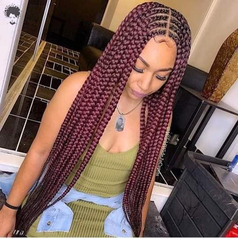 40 More Trendy Ghana Weaving Hairstyles for Cute Girls016