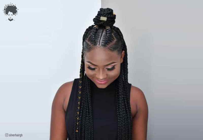40 More Trendy Ghana Weaving Hairstyles for Cute Girls028