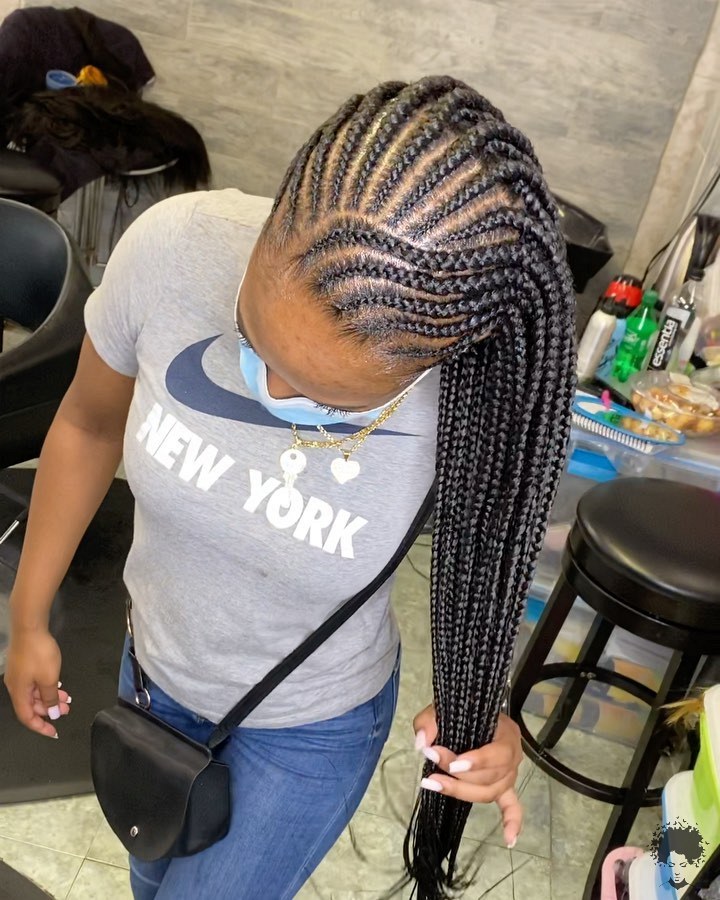 Best Ghana Braid Hairstyles For 2021 Amazing Ghana Braids To Try Out This Season 008