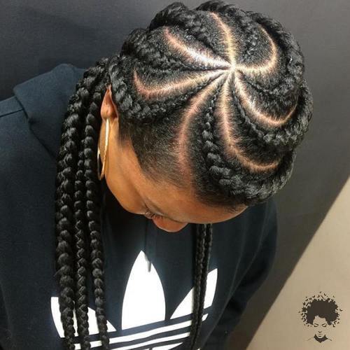 Best Ghana Braid Hairstyles For 2021 Amazing Ghana Braids To Try Out This Season 032