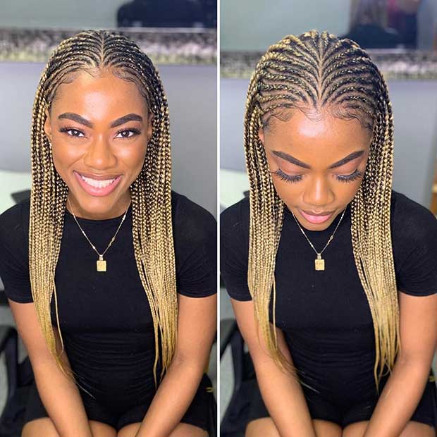 Blonde Tribal Braids