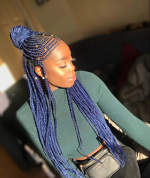 Bold Blue Braids