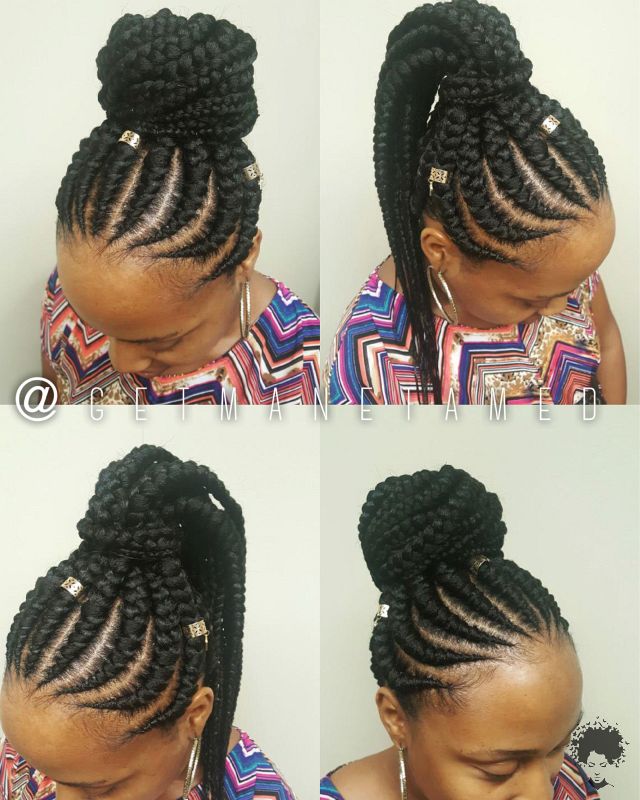 Brand New Ghana Weaving Hairstyles For Black Women058