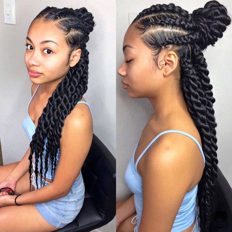 Hot and Trendy Black Braided Hairstyles Youve Not Tried This Year008