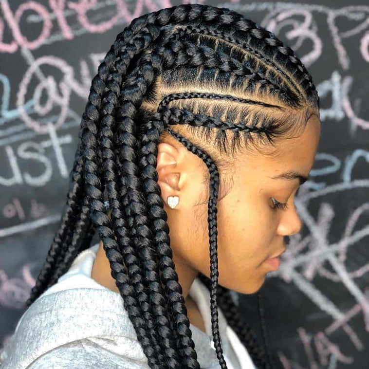 Natural hair cornrow ghana braids for black women 2019 2020