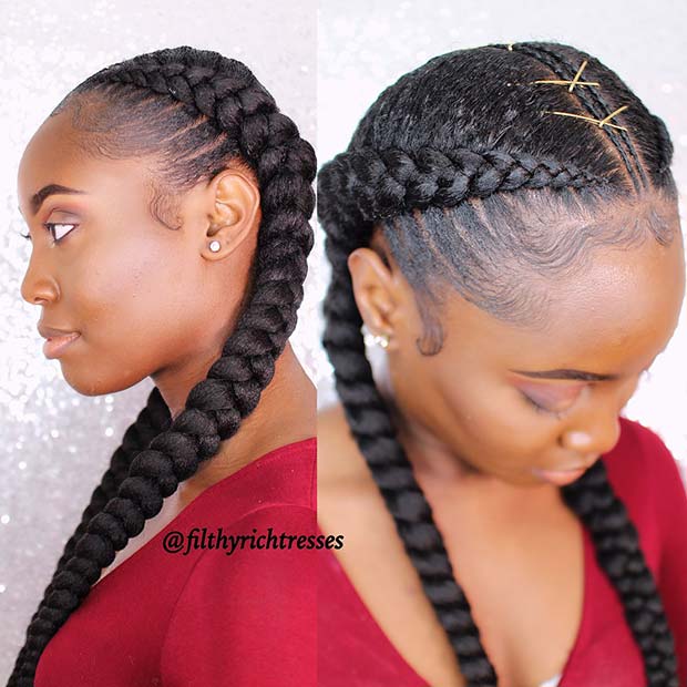 Nigerian braids hairstyles boxer braid