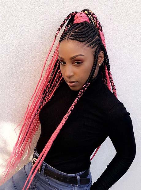 Pink Tribal Braids