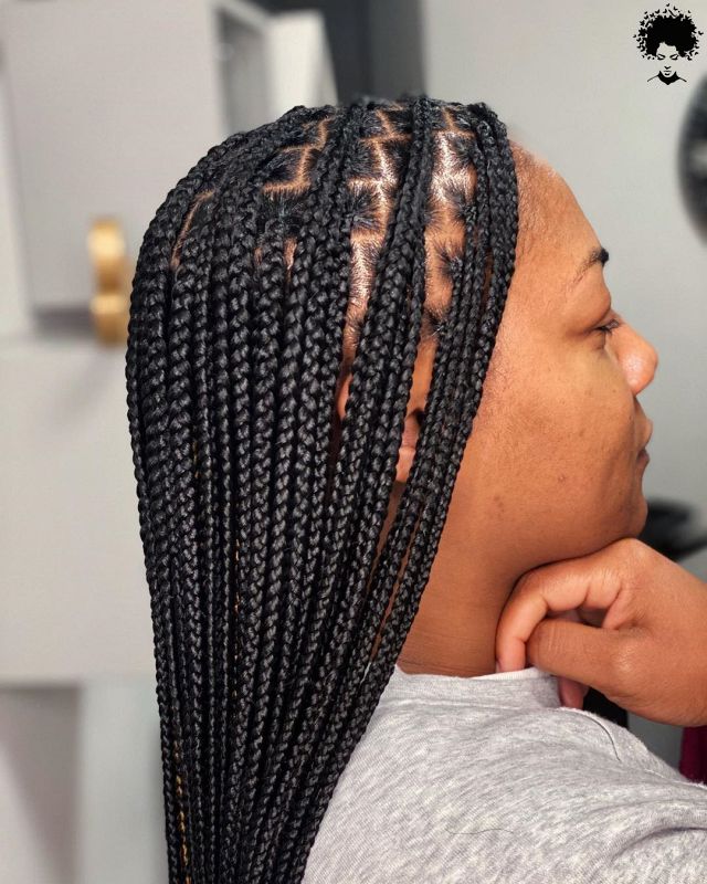 Stylish African Hair Braids that Can Form Any Shape001