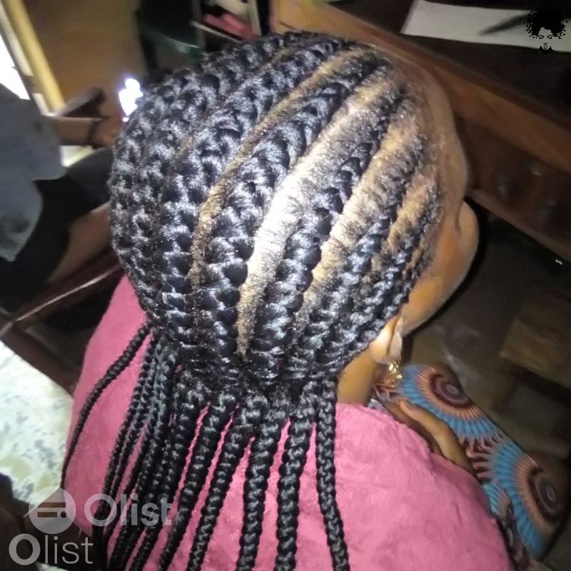 Stylish African Hair Braids that Can Form Any Shape028