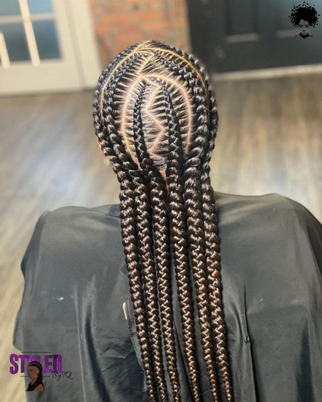 Stylish African Hair Braids that Can Form Any Shape039
