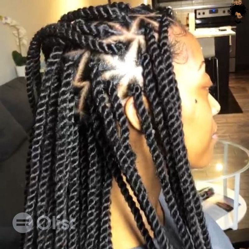 Stylish African Hair Braids that Can Form Any Shape044