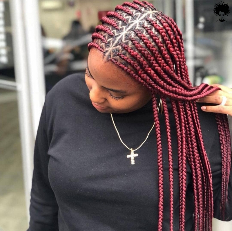 Stylish African Hair Braids that Can Form Any Shape045