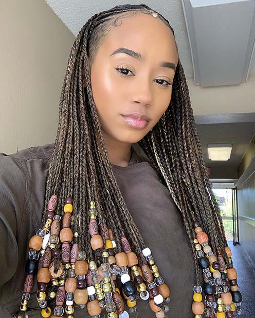 Stylish Beaded Braids